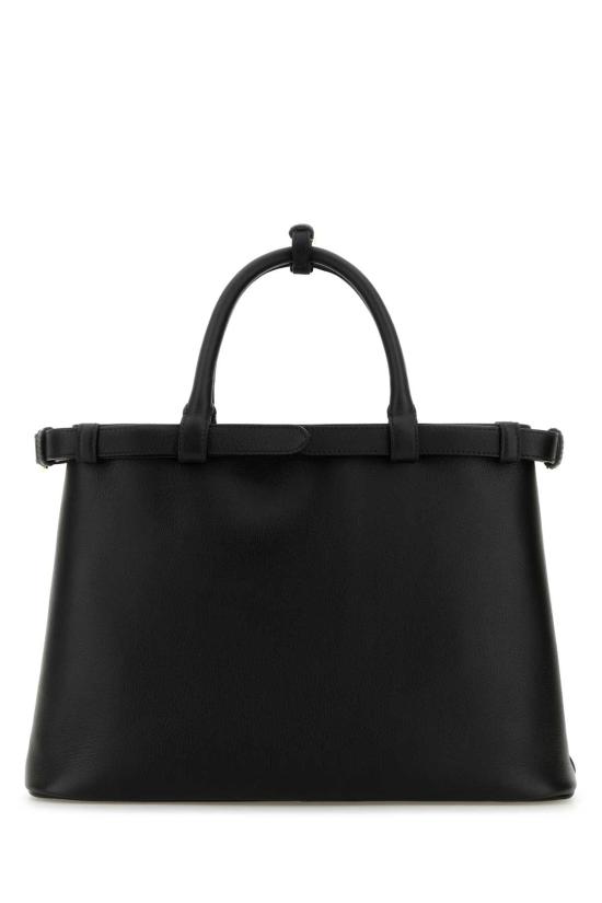  프라다 버클 미디움 레더 핸드백 1BA4172CYS F0002 BLACK - PRADA