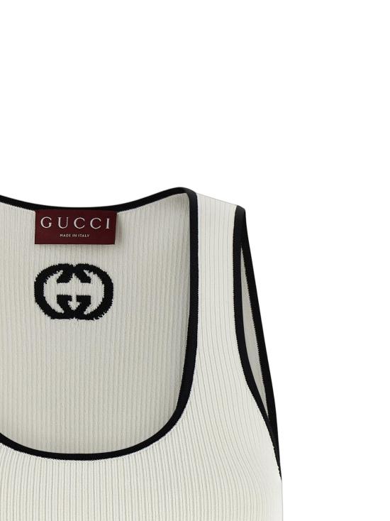 26SS 구찌 민소매 티셔츠 GU328890BM WHITE - GUCCI