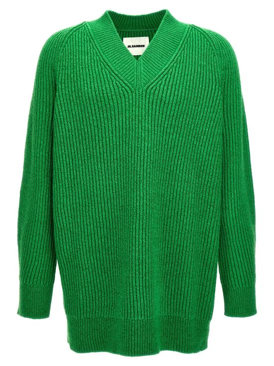  질샌더 가디건 JI276720BM GREEN
