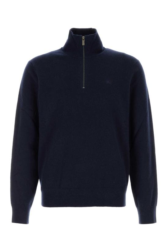 25FW 버버리 캐시미어 블렌드 하프 지퍼 스웨터 8112131 A1222 NAVY