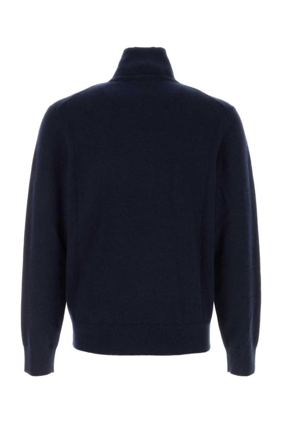 25FW 버버리 캐시미어 블렌드 하프 지퍼 스웨터 8112131 A1222 NAVY - BURBERRY