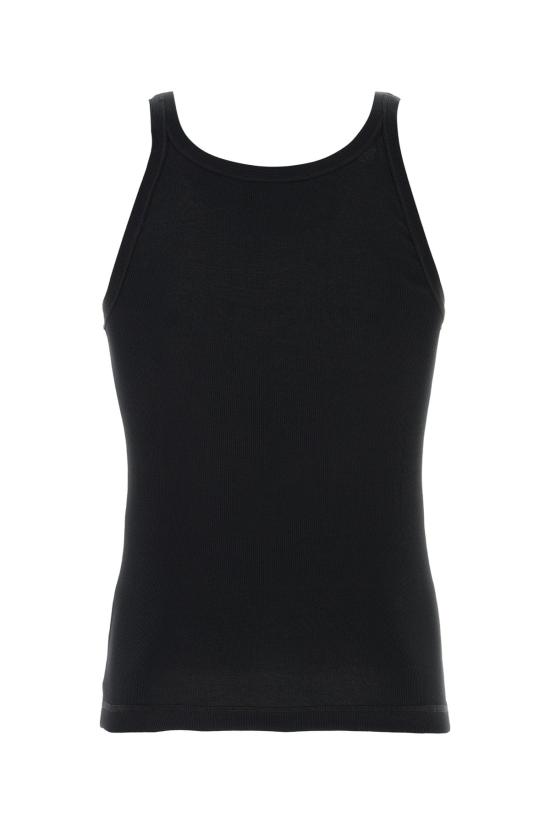 26FW 돌체앤가바나 파인 리브 코튼 그랜다드넥 티셔츠 G8PA8TFU7AV N0000 BLACK - DOLCE & GABBANA