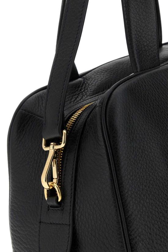  프라다 라지 레더 탑 핸들 백 1BB1482HIK F0002 BLACK - PRADA