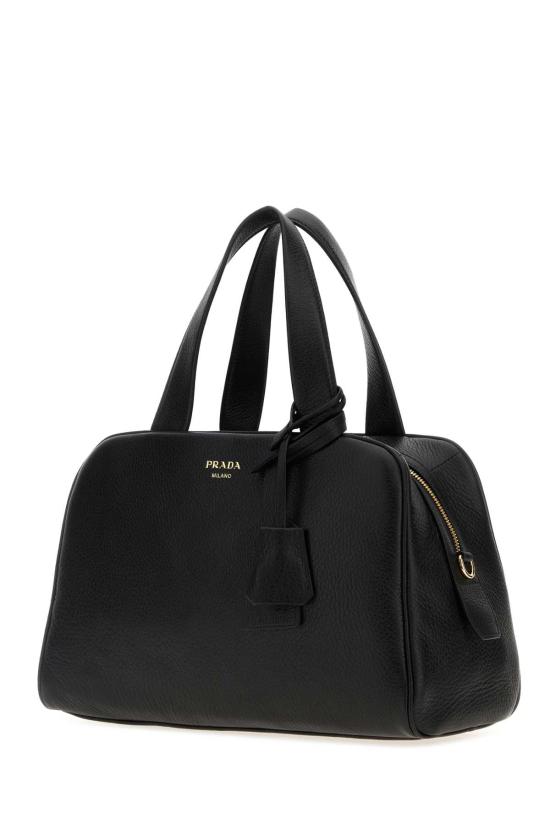  프라다 라지 레더 탑 핸들 백 1BB1482HIK F0002 BLACK - PRADA