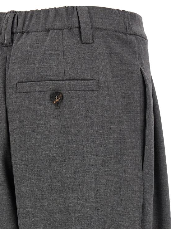  브루넬로 쿠치넬리 스트레이트 팬츠 BR312170BM GRAY - BRUNELLO CUCINELLI