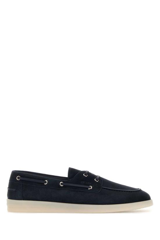  프라다 레이스업 보트 슈즈 2EG503FG001103 F0008 NAVY