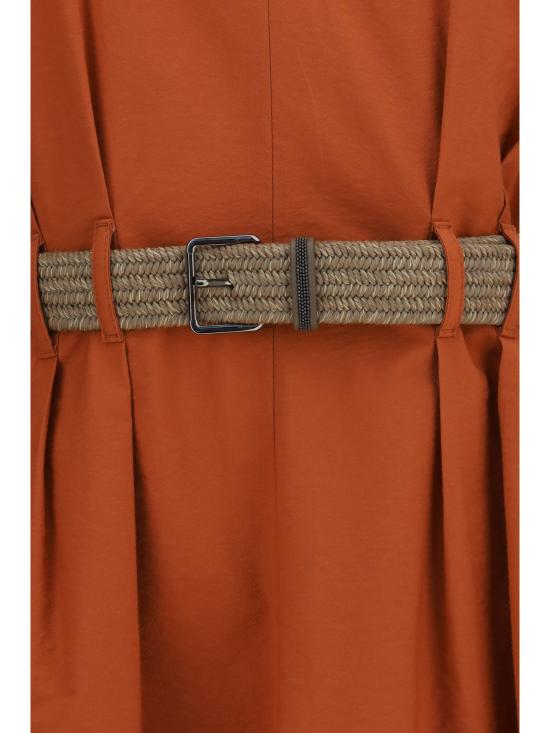 26SS 브루넬로 쿠치넬리 원피스 ML140A5354 C3980 TANGERINE - BRUNELLO CUCINELLI