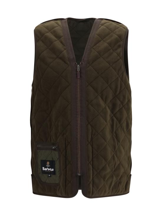 26FW 바버 폴라퀼트 지퍼인 라이너 MLI0002 OL91 OLIVE - BARBOUR