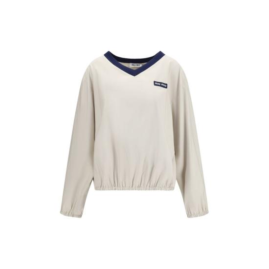 26FW 미우미우 긴팔 티셔츠 MIMT2247SOOO1904F0D91BB BEIGE