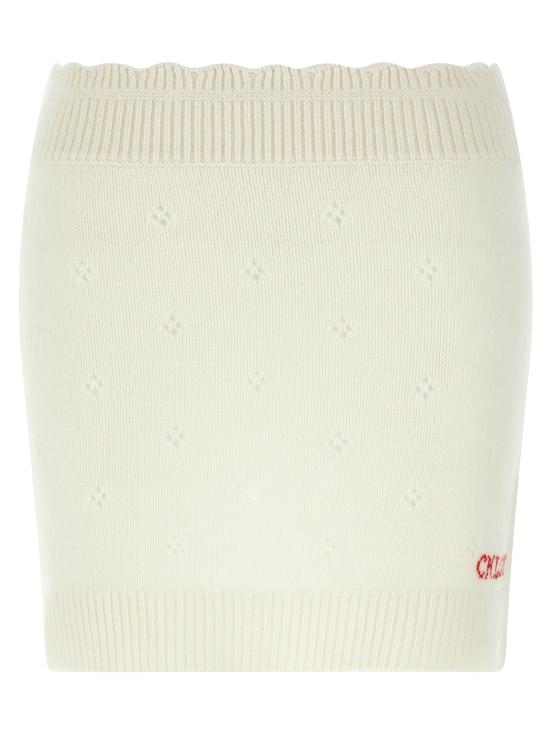 25FW 끌로에 스커트 CH322363BM WHITE