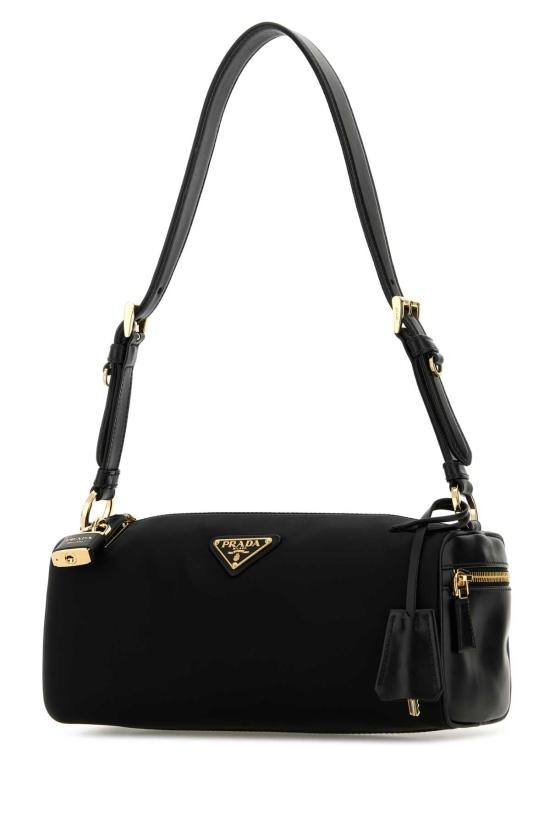  프라다 AIMEE 에메 리나일론 가죽 트리밍 숄더백 1BC233VODO2C8Q F0002 BLACK - PRADA