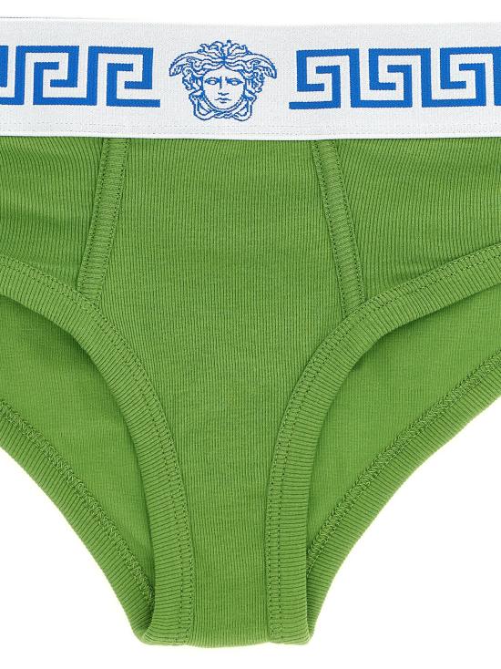 26SS 베르사체 바디수트 티셔츠 VE331580BM GREEN - VERSACE