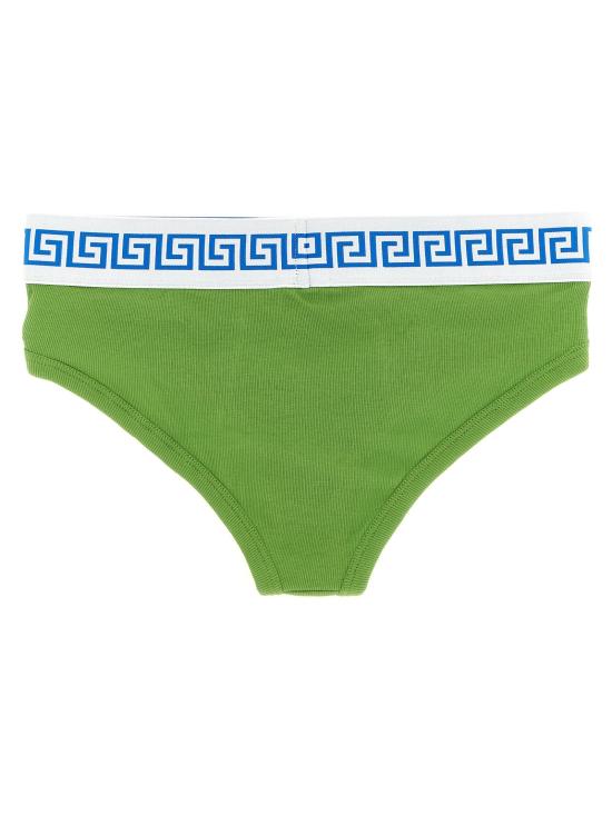 26SS 베르사체 바디수트 티셔츠 VE331580BM GREEN - VERSACE