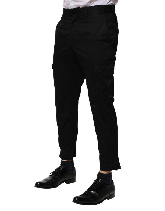  돌체앤가바나 스트레이트 팬츠 PAN76461 BLACK - DOLCE & GABBANA