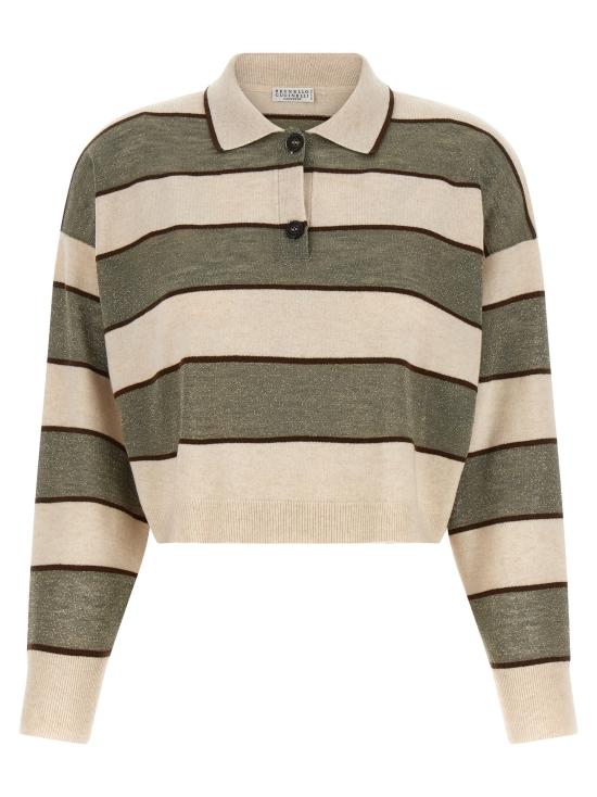 26SS 브루넬로 쿠치넬리 폴로 티셔츠 BR338413BM MULTICOLOR