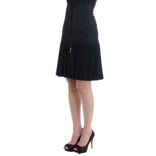  로베르토 카발리 스커트 CA1379PA BLACK - ROBERTO CAVALLI