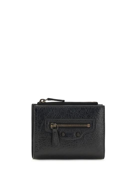 26FW 발렌시아가 르 시티 바이폴드 월렛 8463602ABFY 1000 BLACK