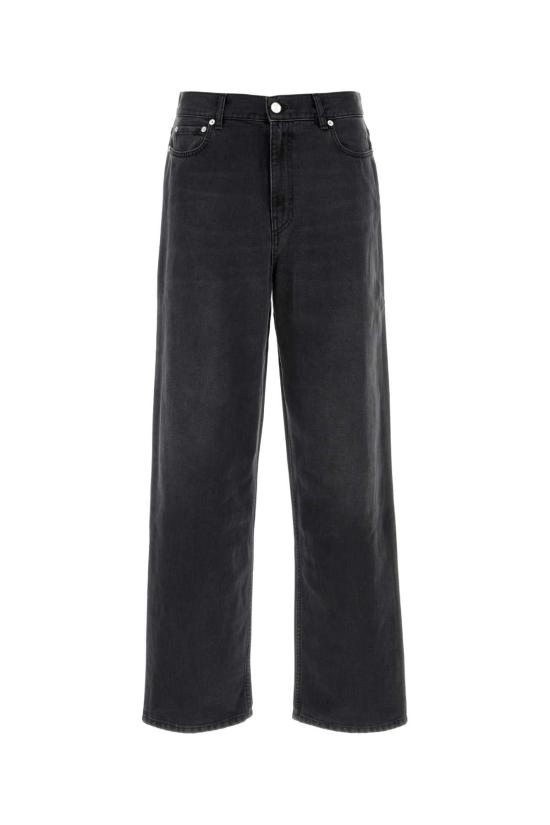 25FW 세퍼 데님 팬츠 MFW24WIDECUTCRE CREASEDBLACK