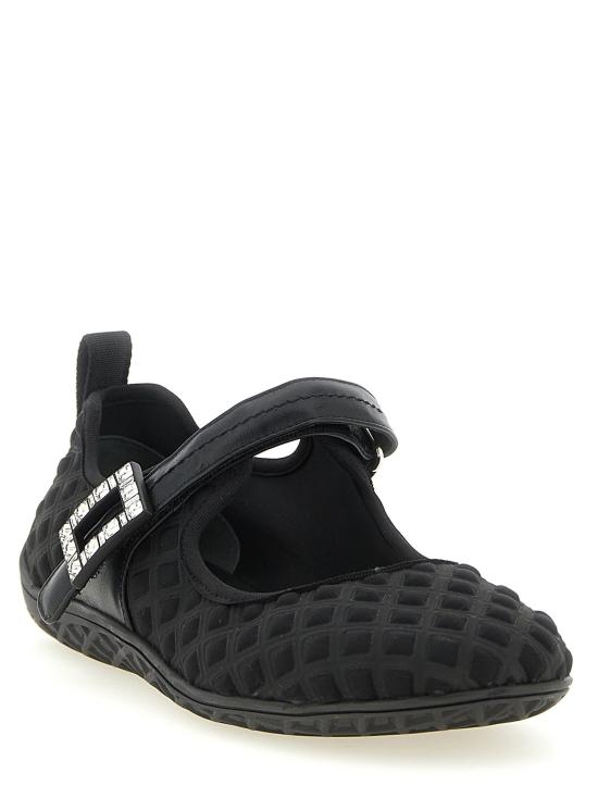 26SS 로저비비에 플랫 슈즈 RO333150BM BLACK - ROGER VIVIER