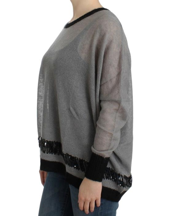  커스텀네셔널 스웨터 SIG12049 GRAY - COSTUME NATIONAL