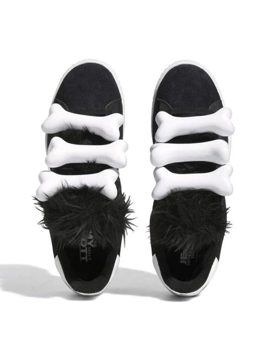 25FW 아디다스 x 제레미 스캇 본즈 캠퍼스 80s HQ4493 BLACK - ADIDAS