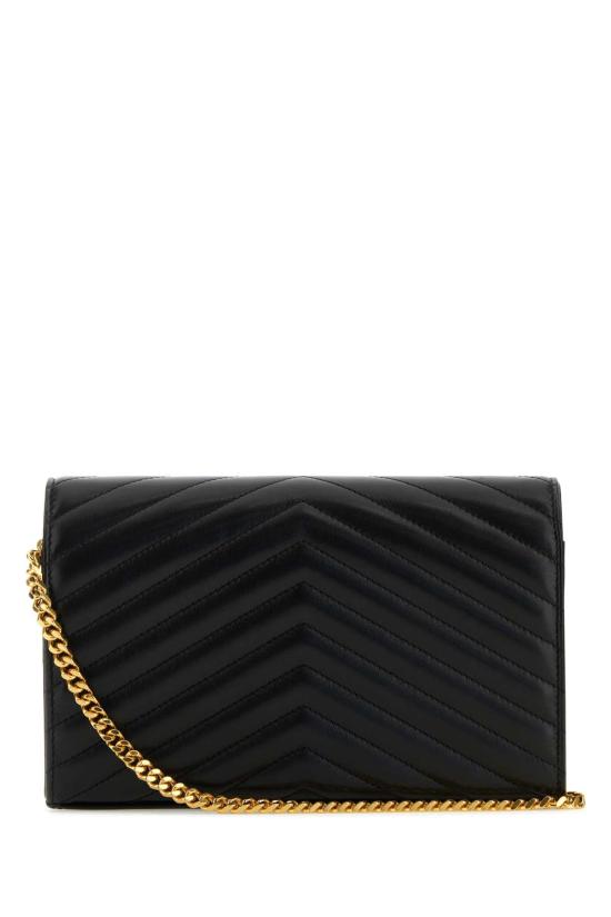  생로랑 레더 카산드라 체인 월렛 377828AAA44 1000 BLACK - SAINT LAURENT