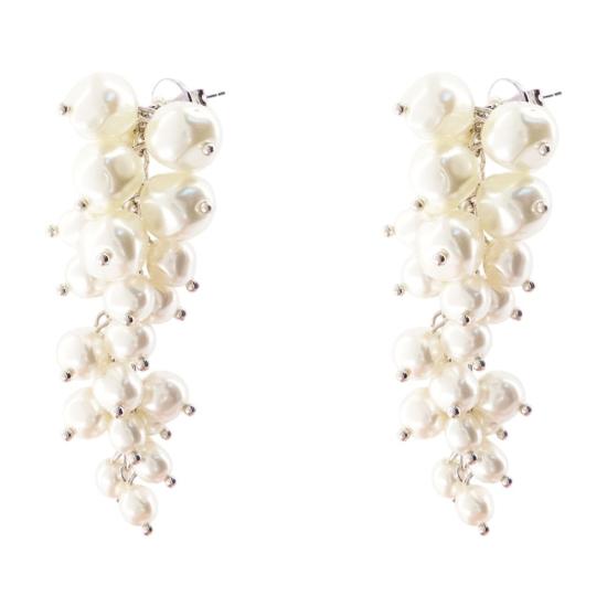 26FW 시몬로샤 클러스터 펄 이어링 SMR026054 WHITE - SIMONE ROCHA