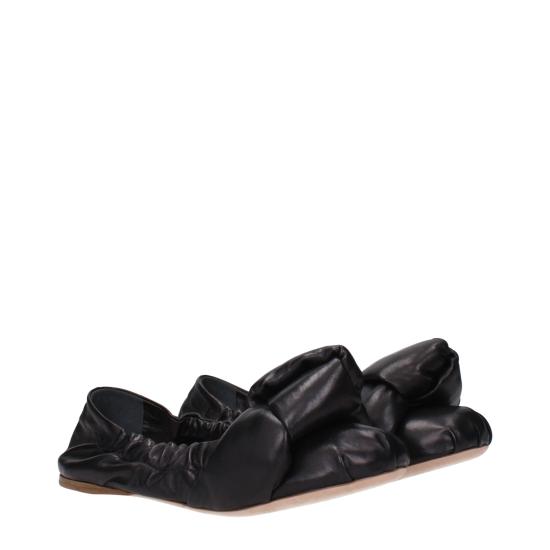  미우미우 플랫 슈즈 MI15185728340233BT BLACK - MIU MIU