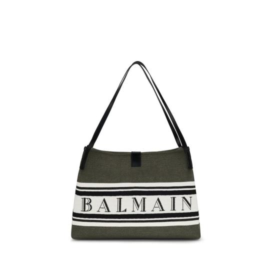 26SS 발망 숄더백 BAGN0FF034TJBRUJEBB GREEN