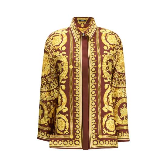 26SS 베르사체 셔츠 VE10013601A042365R770BB BORDEAUX