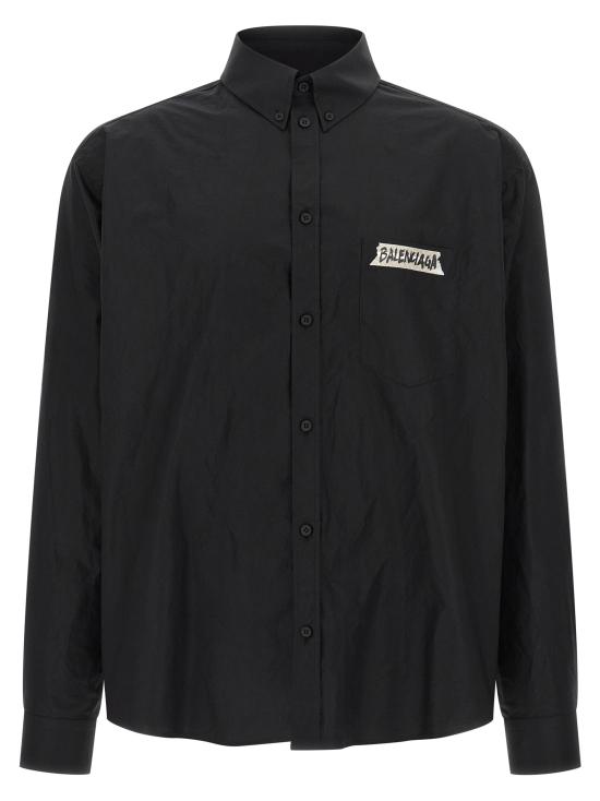 26SS 발렌시아가 셔츠 BA326847BM BLACK