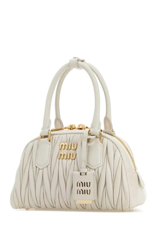 26SS 미우미우 토트백 5BB191VOLOAN88 F0009 WHITE - MIU MIU