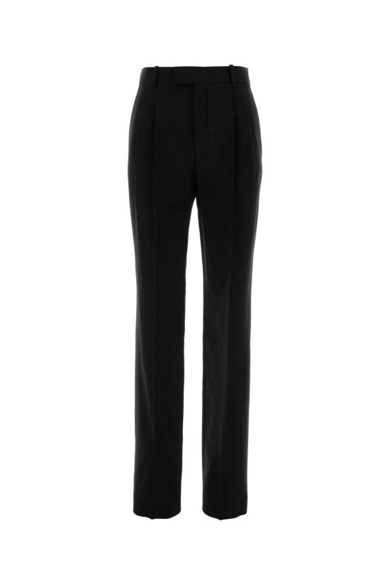 25FW 생로랑 스트레이트 팬츠 837054Y7B73 1000 BLACK