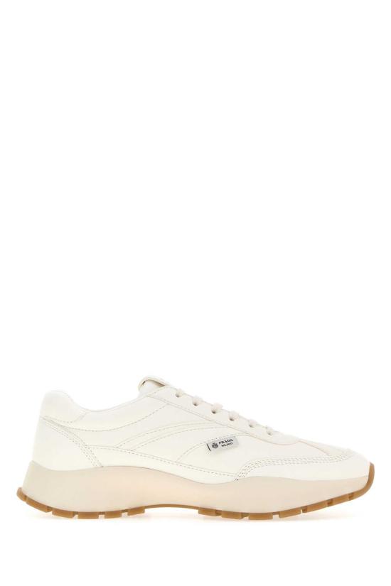 26FW 프라다 메쉬 패브릭 앤 스웨이드 스니커즈 1E503OF045038 F0304 WHITE