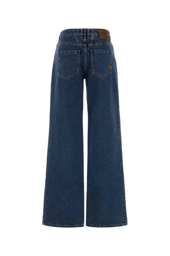 26FW 발망 데님 팬츠 HF1MI052DG08 6EX NAVY - BALMAIN