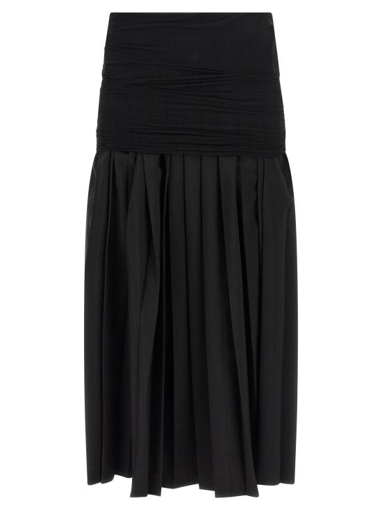 25FW MM6 메종마르지엘라 스커트 MM323034BM BLACK