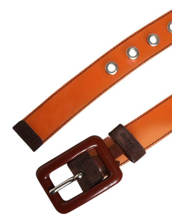  미우미우 벨트 WMB686 ORANGE - MIU MIU