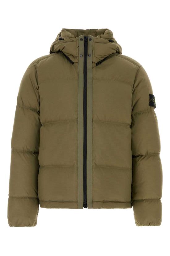 26FW 스톤 아일랜드 매트 립스탑 코듀라 어드밴스드 패브릭스 디테처블 후드 티어-레지스턴트 다운 자켓 L2S154100013S0483 V005G GREEN