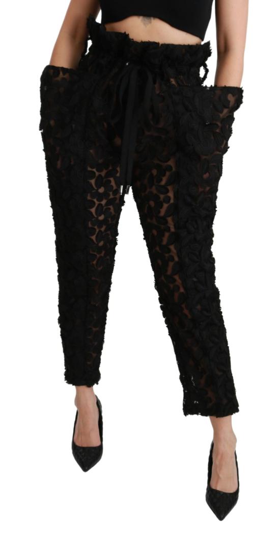  돌체앤가바나 스트레이트 팬츠 PAN70946 BLACK - DOLCE & GABBANA