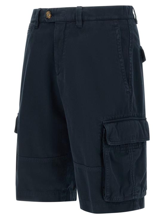 26SS 브루넬로 쿠치넬리 숏팬츠 BR328795BM NAVY - BRUNELLO CUCINELLI