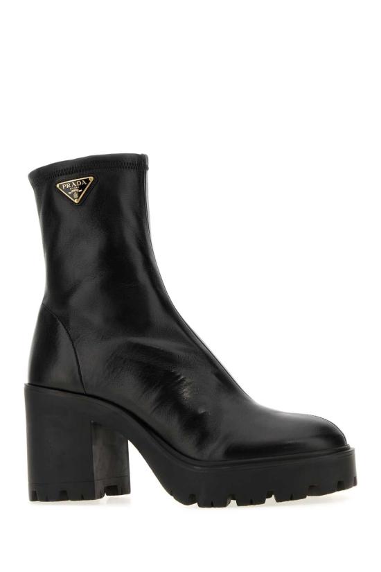 26FW 프라다 스트레치 나파 가죽 앵클 부츠 1T546OF085L68 F0002 BLACK - PRADA