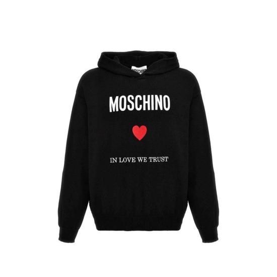  모스키노 후드 티셔츠 MO 9183309889748 BLACK