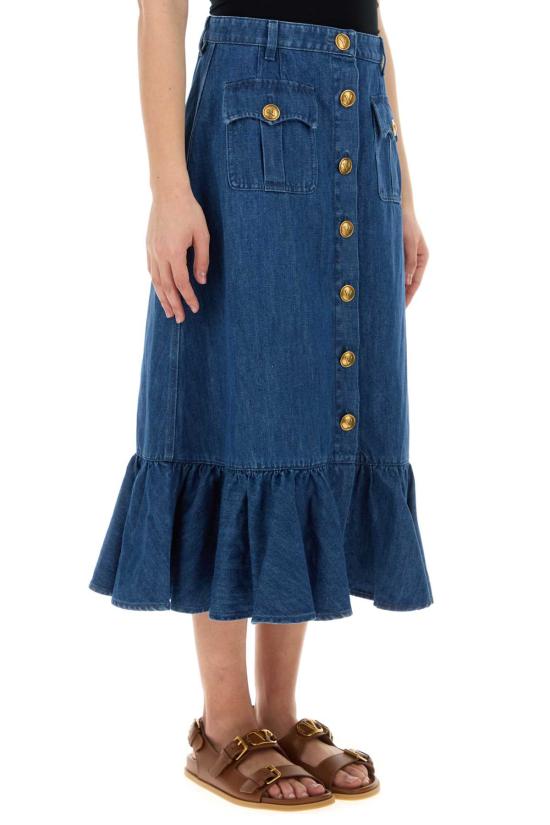  발렌티노 가라바니 스커트 6B3DD18L94C 558 BLUE - VALENTINO GARAVANI