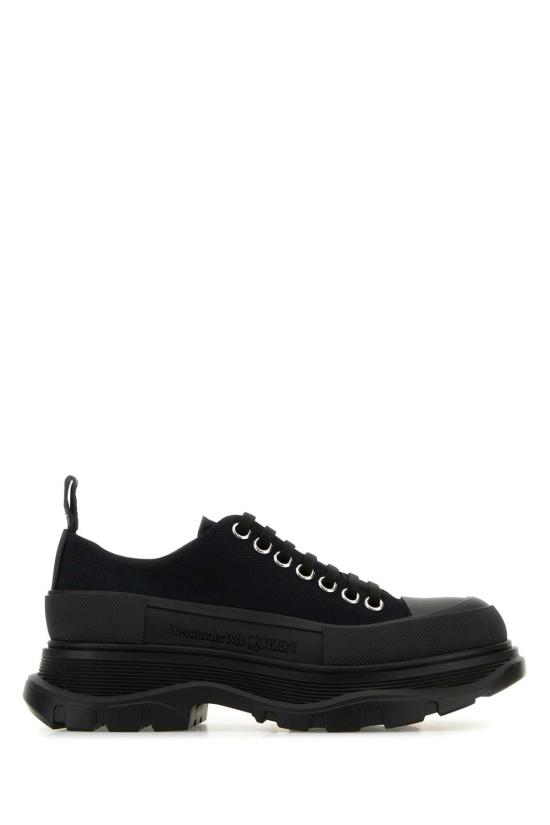 26SS 알렉산더 맥퀸 트레드 슬릭 레이스업 슈즈 697072W4AAQ 1000 BLACK