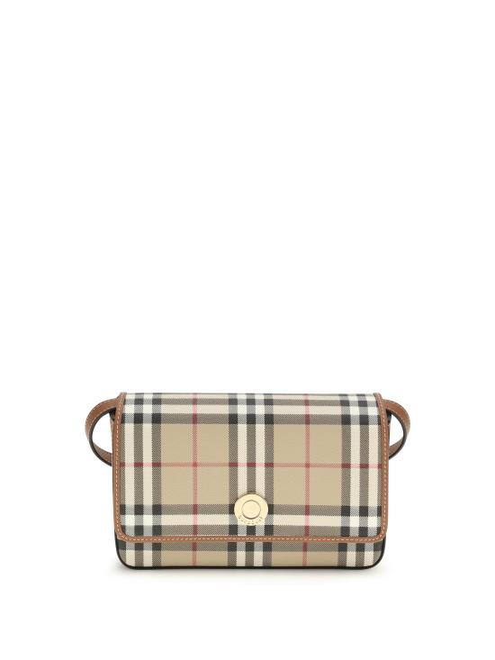 26FW 버버리 햄프셔 체크 숄더백 8109803 A9534 BROWN