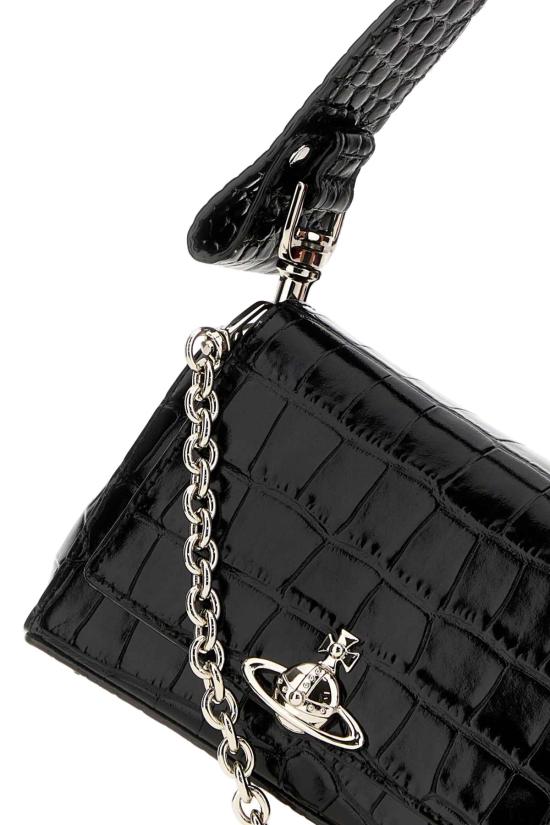  비비안웨스트우드 헤이즐 스몰 핸드백 4603000WWL0098 N401 BLACK - VIVIENNE WESTWOOD