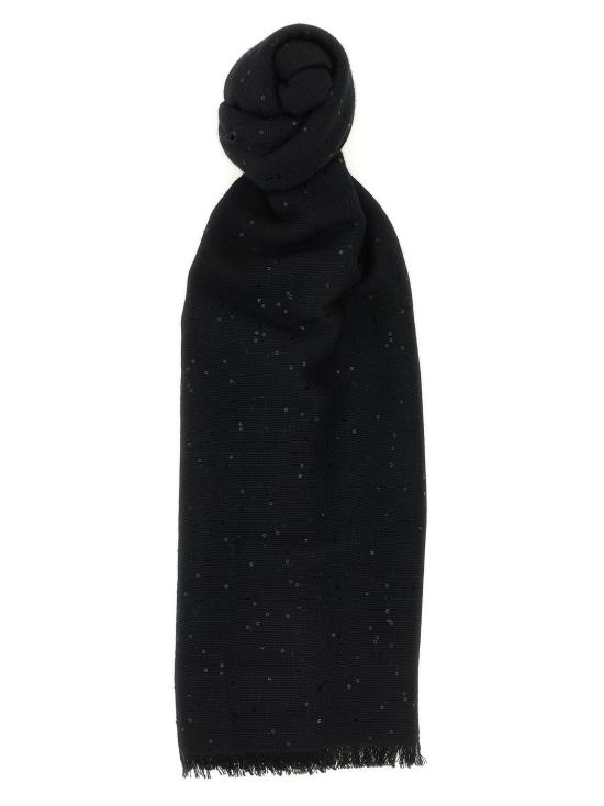 26FW 브루넬로 쿠치넬리 머플러/스카프 BR336831BM BLACK
