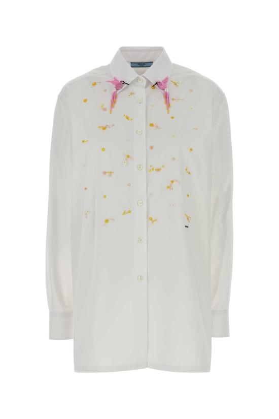 26FW 프라다 셔츠 P445JRSOOO1917 F0009 WHITE