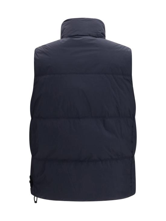 26FW 스톤 아일랜드 퀼팅 로고 패치 패딩 베스트 L2S15G100010S0A23 V0020 NAVY - STONE ISLAND