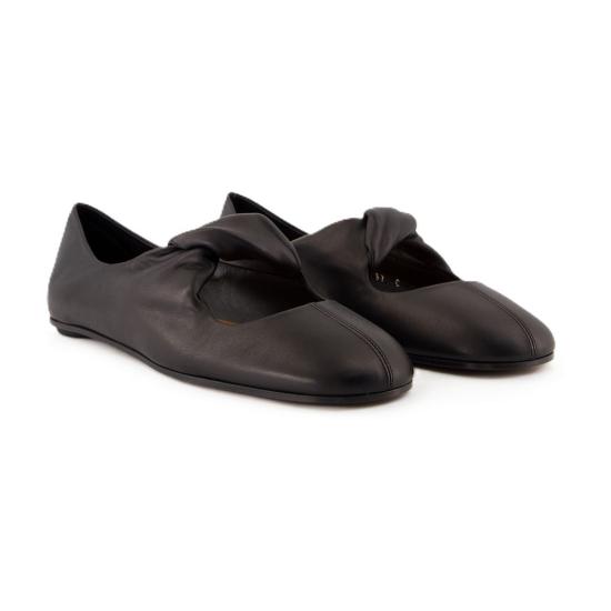  알렉산더 맥퀸 플랫 슈즈 CONFIG AMQS23008 BLACK - ALEXANDER MCQUEEN